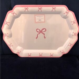 Cupcakes & Cashmere Pink and White Decorative Tray